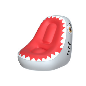 Pursuefree <b>Inflatable</b> <b>Sofa</b> Shark Design Portable Kids Chair Indoor Outdoor Play Furniture - Product Image 2