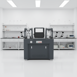 <span class=keywords><strong>Machine</strong></span> d'essai informatisée 300 kN pour compression et flexion de mortier, ciment et béton en cubes, conforme ASTM, avec garantie d'un an - Product Image 1