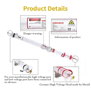 Lasea EFR Laser F Series CO2 EFR F6 130W,CO2หลอดเลเซอร์พร้อมหัวตัวเร่งปฏิกิริยาเซรามิคเคลือบ USA กระจกจำหน่ายในเยอรมนี