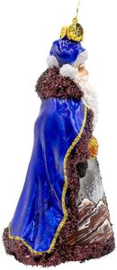 Ornement de Noël en verre européen classique fait main Christopher Radko, collection Mountain Majesty St. Nick, Chine - Product Image 3