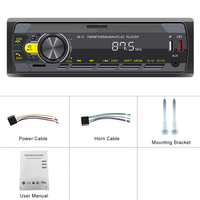 (Stock US/UE) Podofo Autoradio Lecteur MP3 pour Voiture Stéréo Récepteur BT FM Aux-in SD USB MP3 MMC WMA Port ISO