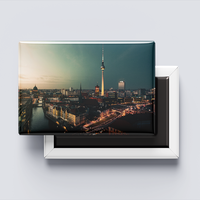 Hochwertiger Individuell Bedruckter Foto-Werbegeschenk Deutschland Länder-Geschenk Blech-Kühlschrankmagnet