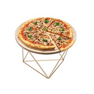 Soporte para Pizza de Metal Color Dorado, Diseño Moderno, Soporte para Servir Pizza, Vajilla para el Hogar, Soporte para Pizza a Precio Accesible - Product Image 1
