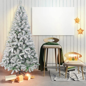 180 Cm Tuyết Đổ Xô Cây Giáng Sinh 6ft Nhân Tạo Cây Giáng Sinh Với Nón Thông - Product Image 6