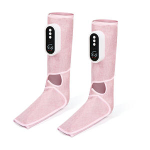 Masseur de jambes à chaleur, multi-vitesses réglables, simulation de pression d'air, pétrissage, machine de thérapie des pieds rechargeable, pack complet - Product Image 1