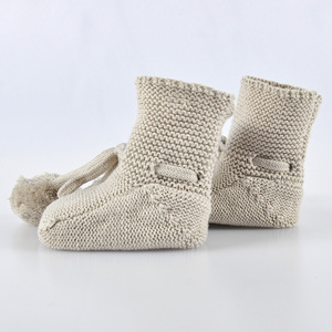 Chaussons tricotés pour bébé fille, nouveau-né, personnalisés, mignons, de haute qualité, vente en gros - Product Image 5