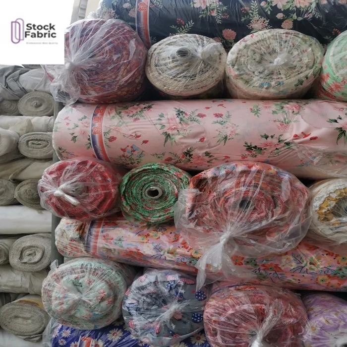 Lot de tissu imprimé en mousseline de soie 100% polyester, vente en gros, pas cher, vêtements