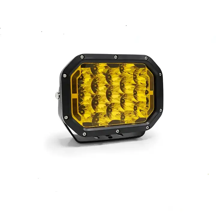 Led Drl Mistlicht 7 Inch Quad Led Rij Licht Rechthoek Met Cover