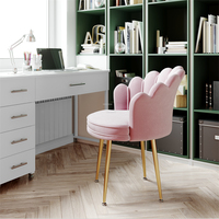 Fauteuil Canapé Princesse Pétale, Mobilier de Salon Moderne et Simple, Chaise de Salle à Manger, Chaise de Maquillage, Fournisseur en Gros OEM ODM