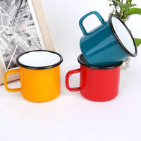 Promotion Tasses en émail personnalisées par sublimation, 4oz à 10oz, tasses en céramique, design mignon, bord, capacité 350ml, petites tasses en céramique pour la remise des diplômes