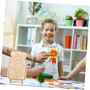 Trẻ em học tập cuộc sống điểm trong suốt bằng gỗ phần thưởng chai lọ - Product Image 1