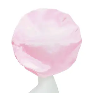 Cofani per capelli con logo personalizzato in raso di seta rosa cofani lunghi a treccia per donna che dorme