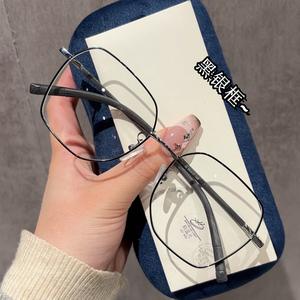 Montures de lunettes métalliques 31203, forme géométrique hexagonale, monture complète, anti-lumière bleue, lunettes optiques unisexes pour hommes et femmes - Product Image 1