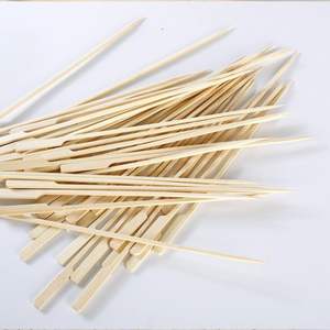 Logo Print 12cm 15cm Bamboo <b>Bbq</b> Stick Skewers Bamboo Teppo Gun Flag Skewers - Product Image 6