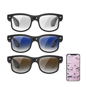 デジタルアイウェア ChatGPT LEDライト搭載 ウェアラブルビデオ録画 1080P 翻訳機能付きスマートグラス AI 4Kカメラ搭載 試験用 - Product Image 1