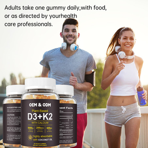 Compléments Gommeux Végans de <span class=keywords><strong>Vitamine</strong></span> D3 <span class=keywords><strong>K2</strong></span> à Marque Blanche – <span class=keywords><strong>Vitamine</strong></span> <span class=keywords><strong>D</strong></span> <span class=keywords><strong>MK7</strong></span> K pour le Calcium, des Os Plus Forts et une Santé Immunitaire Améliorée - Product Image 5