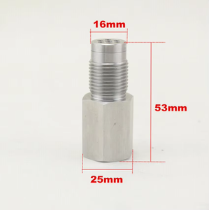 ตัวเว้นระยะเซ็นเซอร์ O2 ทำจากเหล็กกล้าไร้สนิม ผลิตด้วยเครื่อง CNC เกลียว M18x1.5 สำหรับแก้ไขปัญหาตัวเร่งปฏิกิริยา - Product Image 4