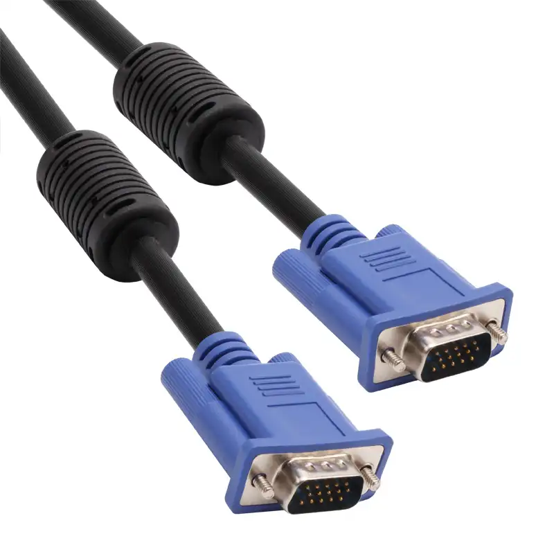 VCOM Premium Quality VGA Cable 3M 50M from China VGA Kabel manufacturer 15 pins 1080P VGA Cable with ferrite for PC TV