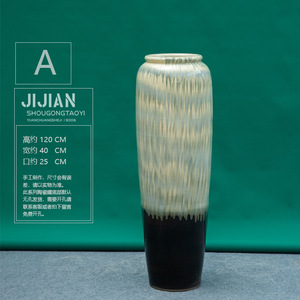 <span class=keywords><strong>Maison</strong></span> modèle moderne grand vase de sol en céramique pour arrangement floral dans le salon villa hôtel pot de poterie articles de décoration - Product Image 2