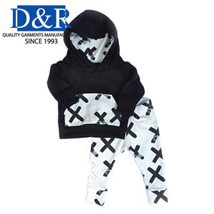 Wholesale 2-Piece <b>Boys</b> <b>Clothing</b> <b>Sets</b> Casual Spandex/Polyester Solid Pullover Long Sleeve Sweatpants Sleepwear Pockets Autumn - Product Image 3