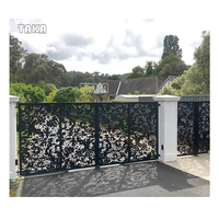Clôture en métal perforé découpée au laser personnalisée, clôture de jardin, treillis en aluminium, portails, clôtures