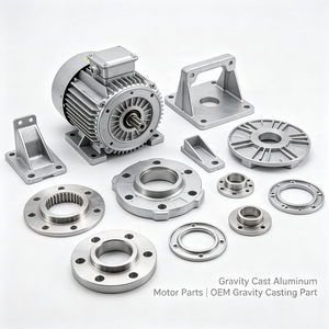 Pièces de moteur en aluminium moulé par gravité, pièces de fonderie par gravité personnalisées OEM - Product Image 4