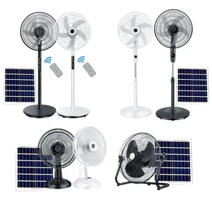 Fabrika doğrudan satış güneş şarj edilebilir fanlar ile GÜNEŞ PANELI taşıması kolay elektrikli güneş fanı için açık/ev/kamp