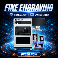 Nouvelle machine de gravure laser à diode pour cristaux photo 3D/2D, verre et acrylique, facile à utiliser, prend en charge le format DXF