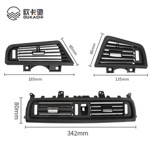 Griglia di Ventilazione AC per Console Centrale Lato Guida Destro con Finitura Cromata per <span class=keywords><strong>BMW</strong></span> F10 F11 Serie 5 64229166888 - Product Image 6