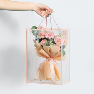 100 Sachets Transparents Pour Bouquets + Ruban - Emballage Fleuriste 16x12 Cm, Pour Mariage, Fête Des Mères - 11