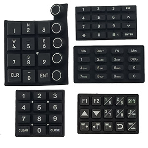 Teclados digitales rectangulares personalizados 4x4 5x5 de forma remota teclado de goma de silicona