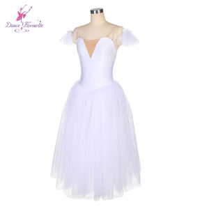 Tutù Lungo Stile Canotta Bianco <span class=keywords><strong>per</strong></span> Danza Classica <span class=keywords><strong>per</strong></span> Bambini e Adulti Esibizione 18008 - Product Image 4