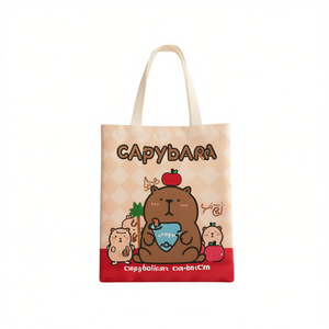 Borsa in tela Capibara 32x36cm con design animale simpatico - Product Image 2
