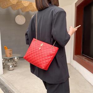 Fashionable <b>Large</b> Capacity Luxury Embroidered Tote Satchel <b>Handbag</b> Custom Logo Crown Hardware Solid Color Nylon Lined Zipper - Product Image 3