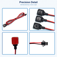 Bouton SOS Traceur GPS Interrupteur d'urgence électronique 12V 24V Étanche IP53 Système d'alarme de voiture Faisceau de câblage Bouton-poussoir momentané
