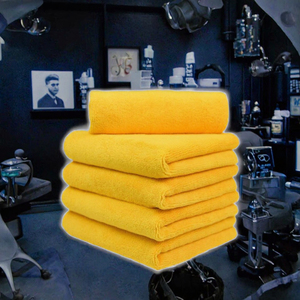 Hot Sale Professional Soft Black Microfiber <strong>Facial</strong> <strong>Towel</strong> Quick-Dry and Bleach Proof for Barbershop and Salon Use - Product Image 3