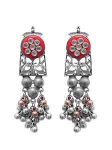 High Quality Ruhi Oxidised Silver Tribal Banjara Choker Necklace Jewellery Set for Women Rustic Boho Fashion Statement Accessory - Product Image 2