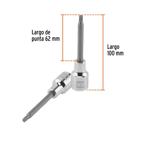 Truper Bristol M5 6-Unidad Caja Con Dado Punta Larga Cuadro 1/2 'Categoría De Producto Socket - Product Image 3