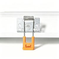 Clip à ressort de torsion en métal pour downlight LED, support de fixation pour plafonnier encastré, accessoire d'éclairage avec embout en plastique