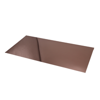 Tôle d'aluminium anodisé miroir bronze 5005 5052 de 0,21 mm à 3 mm avec AA20 pour façade de magasin de luxe et mur de hall d'hôtel haut de gamme