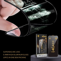 Protection d'écran en verre trempé 0,35 mm, haute teneur en aluminium, dureté 9H, film protecteur HD sensible au toucher pour iPhone 18 17 16 15 XS
