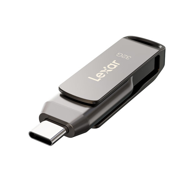 Lexar D400 USB 3.1 Type C Dual Port Metal Flash Drive 130MB/s 256GB 128GB 64GB 32GB for Phone PC