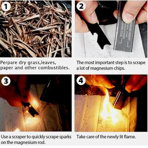 Juego <span class=keywords><strong>de</strong></span> trípode para acampar Make Fire and Campfire que incluye Sierra para acampar <span class=keywords><strong>de</strong></span> pedernal y trípode para acampar para cocinar - Product Image 5