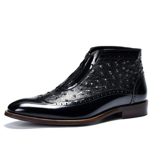 New Style <b>Boots</b> For Autumn Men's High Top <b>Boots</b> With Crocodile Pattern Leather Business Formal Men's Leather <b>Boots</b> - Product Image 6