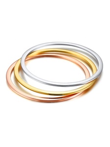 <span class=keywords><strong>Negozi</strong></span> di gioielli all'ingrosso 2mm di spessore placcato oro in acciaio inossidabile cerchio geometrico piatto impilabile gioielli braccialetto braccialetto per le donne - Product Image 6