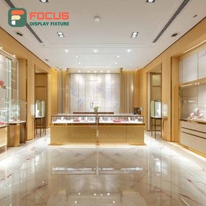 Sistema de Muebles Modernos para Joyería, Superficie Pulida, Mostrador de Exhibición Comercial para Tiendas - Product Image 6