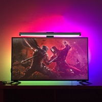 Barra de Luz LED RGBIC+CCT para Monitor con Retroiluminación USB, Control Táctil, ABS, PC, Moderna, Cuidado de la Vista, Luces Nocturnas para Dormitorio