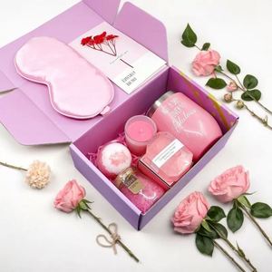 Coffret cadeau de Noël rose et violet pour mariage, cadeau de la Saint-Valentin pour femmes, cadeau d'anniversaire - Product Image 3