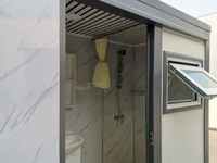 Public Mobile Portable Toilette Extérieure Pliante Construction Chantier Douche Préfabriquée toilette salle de bain
