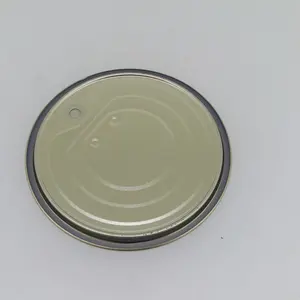 Food Grade Metal Bottom Cover 307# Tinplate Easy Open Can Lid For Tin End Cans